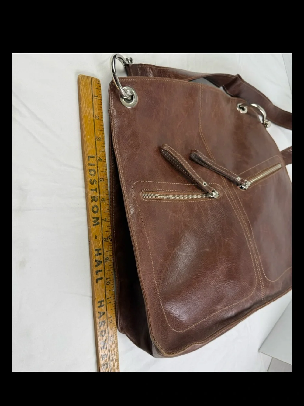 CRIZ Swiss Messenger Unisex Crossbody Bag Handmade Minimalist Quiet Luxury EUC